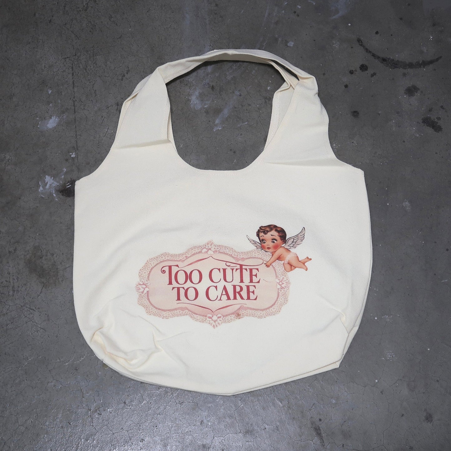 Tote Bag - "Too cute to care"