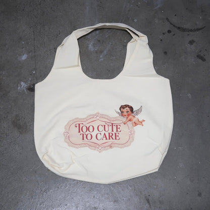 Tote Bag - "Too cute to care"